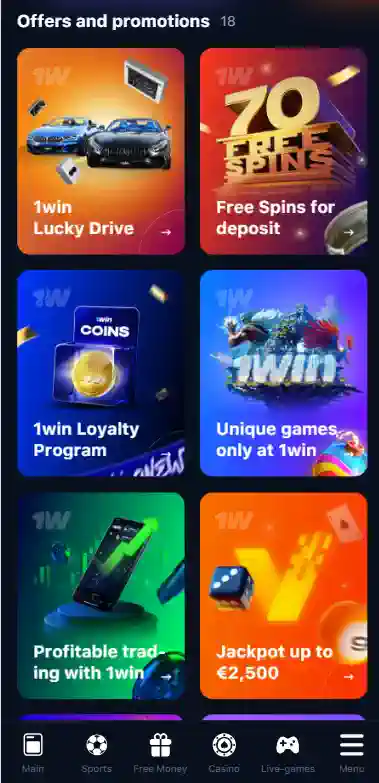 1win app in Malaysia