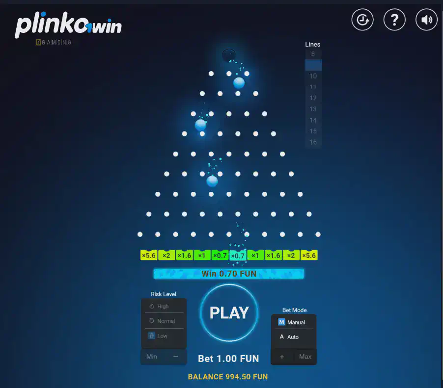 1win Plinko demo